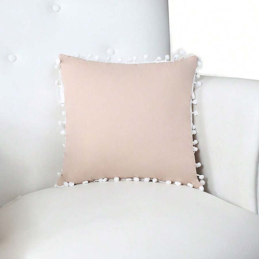 Printed Decorative Pillow With Full Zipper, Super Washable - Rusty Rose - View 1