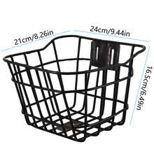 Adult Bike Front Basket Extra Thick Iron Wire Bike Hanging Basket Suitable For Most Type Of Bikes