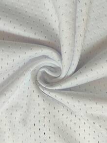 KTYSDE 男士9号白色篮球背心，美国国旗印花+刺绣，宽松无袖圆领背心，适合篮球、运动、跑步、街头穿着，男女皆宜，春季款 - 白色 - 查看 5