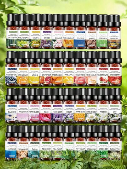 10ml/0.33fl.Oz Water-Soluble Perfume Oil Aromatherapy Essential Oil, Suitable For Diffuser, Humidifier, Perfect For Bedroom, Study, Office, Indoor Gifts Birthday Graduation, For DIY Aromath Plaster Ornament Scented Candle Soap