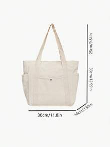 Bolso tote multibolsillos para mujer, bolso de lona con asa, bolso de mano reutilizable de gran capacidad, bolso tote de lona, perfecto para uso diario y viajes, bolso tote para estudiantes, con múltiples compartimentos, ideal para playa, escuela, trabajo y uso diario, bolso escolar literario para adolescentes, mochila para libros para mujeres o estudiantes, mochilas para la vuelta al cole, ideal para adolescentes, mujeres, estudiantes universitarias, profesoras, perfecto para la vuelta al cole, primer día de clases, secundaria, preparatoria