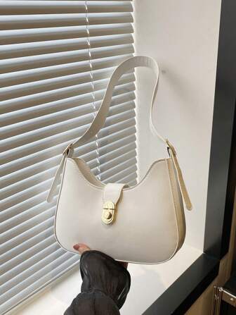 1pc Fashionable Simple Style Shoulder Bag Suitable For Women's Daily Use And Outdoor Activities