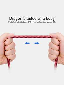 1条USB-C快速充电线[3.3英尺/6.6英尺/10英尺] USB-A转C尼龙编织充电线，兼容三星Galaxy S25 S24 S23 S22 S21 S10、Note 20 10 9 A51 G8 G7、Pixel及其他USB-C设备 - 玫瑰紅 - 查看 4