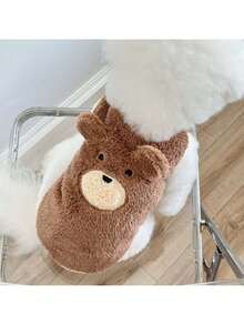 1 pieza Ropa de otoño/invierno para mascotas, adecuada para perros Poodle, Bichon Frise, Pomerania, Yorkshire de menos de 8.5kg, color aleatorio