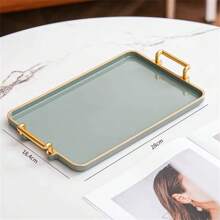 1 Pc Modern Handle Design PS Kitchen Serving Tray
