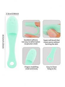 RANCAI 硅胶手动洗脸刷，柔软洗脸刷去角质，防水亲肤洁面刷，可去除黑头白头彩妆残留