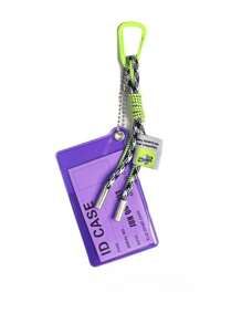 1pc Y2K Candy-Color PVC Clear Card Holder – Transparent Bus / Meal / Access Pass Case With Holographic Hanging Charm Jelly Bag Accessory Back-To-School & Streetwear 2025 For Women Money Wallet Mini Wallet Purse Wallet School Supplies Card Wallet