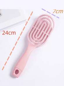 纯色梳子，可爱发刷，学生便携按摩梳，家用悬挂造型梳，美容美发套装，美发工具套装，发饰 - 彩色 - 查看 10