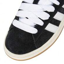 Adidas CAMPUS 00 年代运动鞋休闲鞋运动健身常规版型皮革鞋面亲肤毛圈织物衬里易于清洁舒适系带日常通勤旅行街头核心黑色 HQ8708 - 黑白 - 查看 7