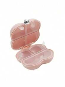 Cloud Shaped Mini Jewelry Storage Box Medicine Box - Portable Multi-Grid Storage Box For Rings, Necklaces, Earrings And Bracelets, Seven-Day Portable Medicine Box With Divided Compartments To Prevent Odors, Large Capacity Portable Moisture-Proof Pill And Medicine Storage Box, Durable Plastic Material With Safety Buckle Design, Pearl Glossy Surface, Multi-Layer Partitions, Jewelry Organizer - Multicolor - View 10