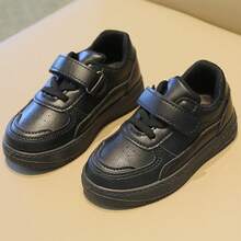 Children's White Shoes, New Spring And Autumn Sports Shoes For Boys And Girls, Casual Sneakers, Soft-Soled Baby Shoes - 黑色 - 查看 2