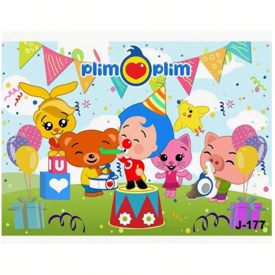 Plim Backdrop Birthday Party Photography Cartoon Photo Background Rainbow Vinyl Table Banner Decoration  Room Tapestry