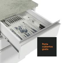 Madesa Gabinete Cocina Esquinero 504cm Glamy Blanco - Blanco - Ver 8