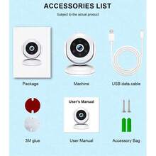 Reletech 360° Wireless Security Camera - Motion & Area Detection, Large Battery, WiFi Hotspot, TF Card & Loop Recording(Home/Shop)​Multi-Scene Adaptability