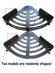 角落淋浴置物架,PP材质浴室收纳架,室内淋浴架,淋浴墙面洗发水架,厨房浴室收纳盒,淋浴篮,节省空间的三角形角落置物架 - 壁挂式浴室洗发水、沐浴露和化妆品收纳架 - 安装简便,防滑设计,浴室配件 - 彩色 - 查看 8