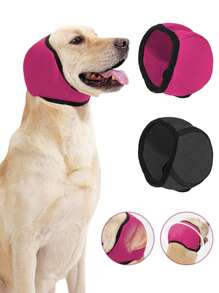 New Dog Calming Anxiety Wrap Head Collar, Anti-Fright, Anti-Thunder, Waterproof, Hook And Loop, Summer Swimming Waterproof Ear Cover