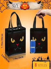 10 Stück/Set wiederverwendbare Einkaufstaschen, große faltbare Tragetaschen, geeignet für Reisen, Picknick, Camping, Outdoor, Haushaltsbedarf, Muttertag, Geburtstag, Weihnachten, Halloween, Thanksgiving, Brautjungferngeschenk