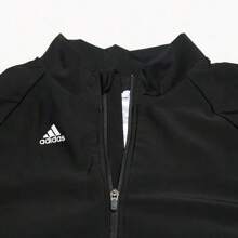 Adidas 1pc Women's Slim Fit Elegant Versatile Long Sleeve One-Piece Swimsuit With Skirt GP9521 - Black/white - View 2