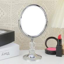 家用香氛放大化妆镜带支架，双面1倍/3倍放大，360度旋转，6.3英寸镜面，价格实惠，情人节礼物，廉价商品，旅行必备，房间装饰，情人节礼物，廉价好物，房间，1美元商品，度假必备，女士礼物，卧室，情人节，99美分 - 灰色 - 查看 1