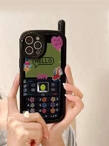 1 miếng dán điện thoại Big Brother cá nhân hóa mới, ốp lưng điện thoại chống rơi hình ngôi sao, ốp lưng bảo vệ mềm bóng tương thích với iPhone 16/11/16pro/16plus/16promax/16e/15Promax/13/14/12/XS/XR/7G/8P3, iPhone 14, iPhone 11, iPhone 12, XS chống nước chống sốc chống trầy xước - Nhiều màu - Xem 5