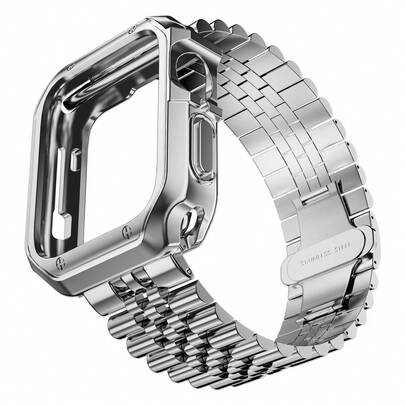 二合一表带+表壳套装，兼容44mm/45mm/40mm/41mm/49mm手表，超薄49mm不锈钢表带，TPU表带和表壳，兼容SE/9/8/7/6/5/4/3/2/1，42mm/38mm可调节表带，兼容配件