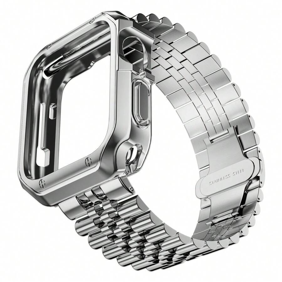 二合一表带+表壳套装，兼容44mm/45mm/40mm/41mm/49mm手表，超薄49mm不锈钢表带，TPU表带和表壳，兼容SE/9/8/7/6/5/4/3/2/1，42mm/38mm可调节表带，兼容配件