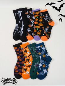 1/3/5/9 Đôi Tất Halloween Đầu Bí Ngô (Mũ Phù Thủy Kiểu Đèn Lồng Bí Ngô) Phong Cách Lễ Hội Ma Quái/Vui Nhộn - Bao gồm Tất Nữ, Tất Cho Nữ, Tất Trắng Tất Đen, Tất Cổ Cao, Tất Cổ Cao, Tất Dài, Tất Lượn, Tất Dễ Thương - Đặc Trưng Cho Halloween, Hoàn Hảo Cho Mùa Thu, Mùa Đông, Trở Lại Trường Học, Halloween, Giáng Sinh, Thích Hợp Cho Công Việc - Nhiều màu - Xem 2