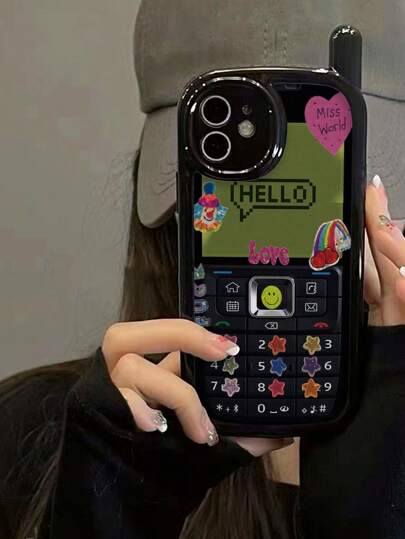 1pc New Personalized Big Brother Phone Sticker, Star Painting Anti-Drop Phone Case, Glossy Soft Shell Protective Cover Compatible With IPhone 16/11/16pro/16plus/16promax/16e/15Promax/13/14/12/XS/XR/7G/8P3, IPhone 14, IPhone 11, IPhone 12, XS Waterproof Shockproof Scratch Resistant