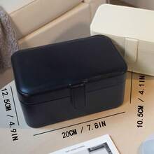 1 hộp đựng trang sức da PU mềm dung tích lớn 20*12,5*10cm, hộp đựng trang sức 2 tầng có khay tháo rời, thích hợp đựng hoa tai, vòng cổ, vòng tay, hộp đựng trang sức di động khi đi du lịch, quà tặng cho phụ nữ, bạn gái, mẹ - Nhiều màu - Xem 6
