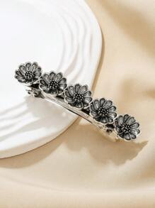 1pc Vintage Metal Butterfly Rhinestone Decor Spring Clip, Women Daily Hairstyle Accessory, Ponytail Hair Clip Gift, Claw Clips