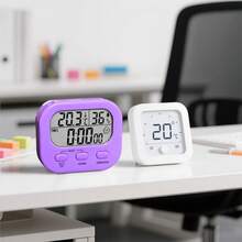 Timer With Temperature Display, Countdown Timer For Studying, Cooking, Kitchen Reminder, Time Management, Self-Discipline - Multicolor - View 5