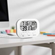 Timer With Temperature Display, Countdown Timer For Studying, Cooking, Kitchen Reminder, Time Management, Self-Discipline - Multicolor - View 9