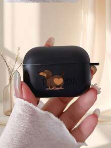 غطاء واقي إبداعي بنمط كلب السجق لسماعات الأذن اللاسلكية البلوتوث من آبل مناسب ل- 4/1/2/3/Pro/Pro2/Pro3. مصنوع من مادة TPU شفافة لامعة أو معتمة ناعمة، مقاوم للسقوط وأكثر متانة، يجعله هدية مثالية للعائلة والأصدقاء والأزواج