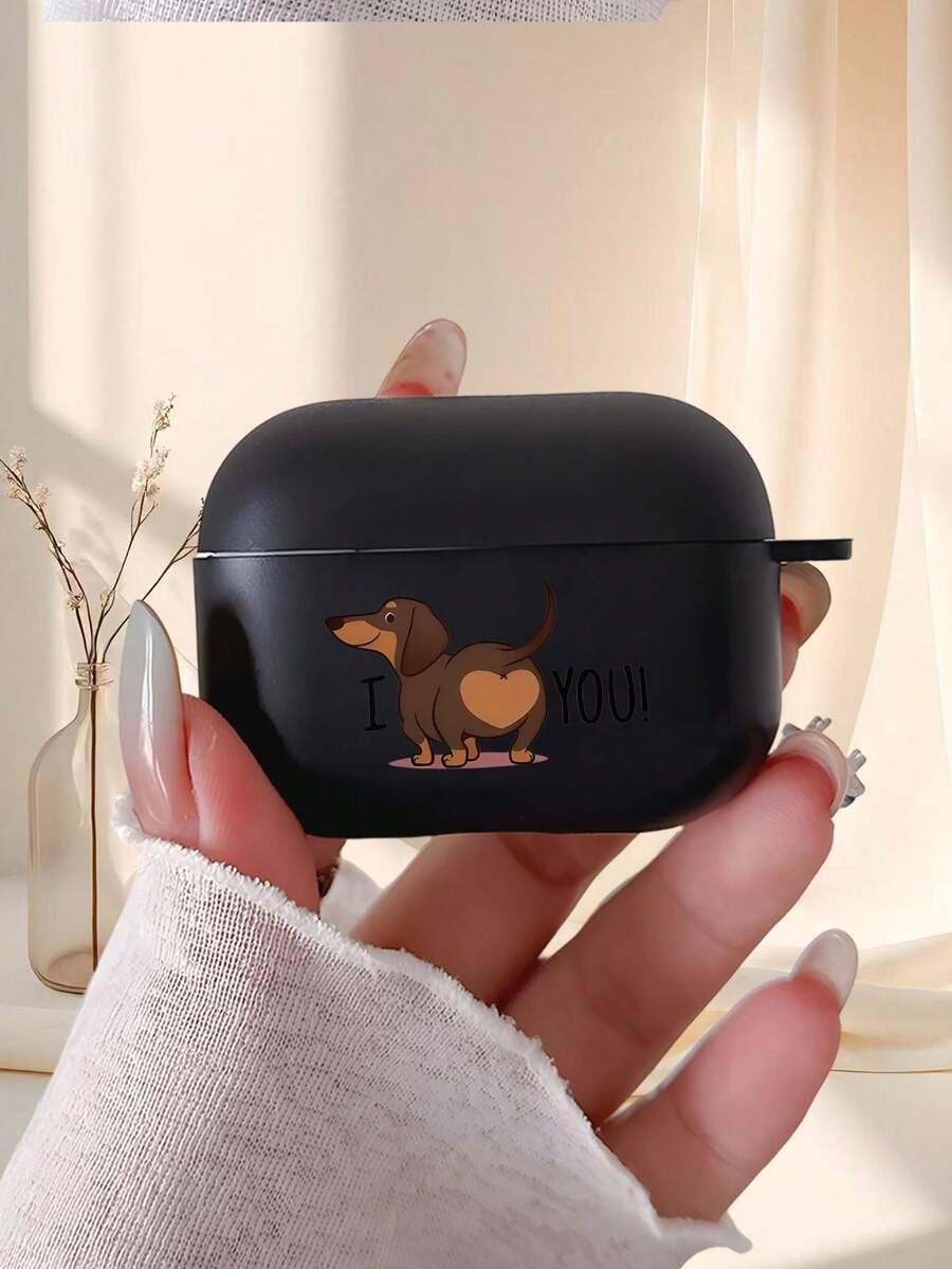 غطاء واقي إبداعي بنمط كلب السجق لسماعات الأذن اللاسلكية البلوتوث من آبل مناسب ل- 4/1/2/3/Pro/Pro2/Pro3. مصنوع من مادة TPU شفافة لامعة أو معتمة ناعمة، مقاوم للسقوط وأكثر متانة، يجعله هدية مثالية للعائلة والأصدقاء والأزواج