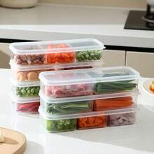 1/5 hộp đựng thực phẩm - Hộp đựng cơm trưa Bento nhiều ngăn có thể tái sử dụng, thích hợp cho gia đình, trường học, công việc và du lịch, có nắp đựng thực phẩm, hộp đựng đồ ăn nhẹ, hộp đựng cơm trưa Bento có thể kiểm soát khẩu phần cho người lớn, khay đựng trái cây - trong suốt - Xem 9