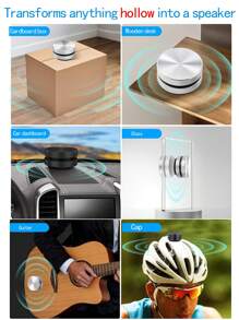 Nebunovo Bone Conduction Buzzer Bluetooth Speaker, Turns Any Object With Space Into A Speaker. Humbird Wireless Portable Subwoofer Sound Travel Speaker