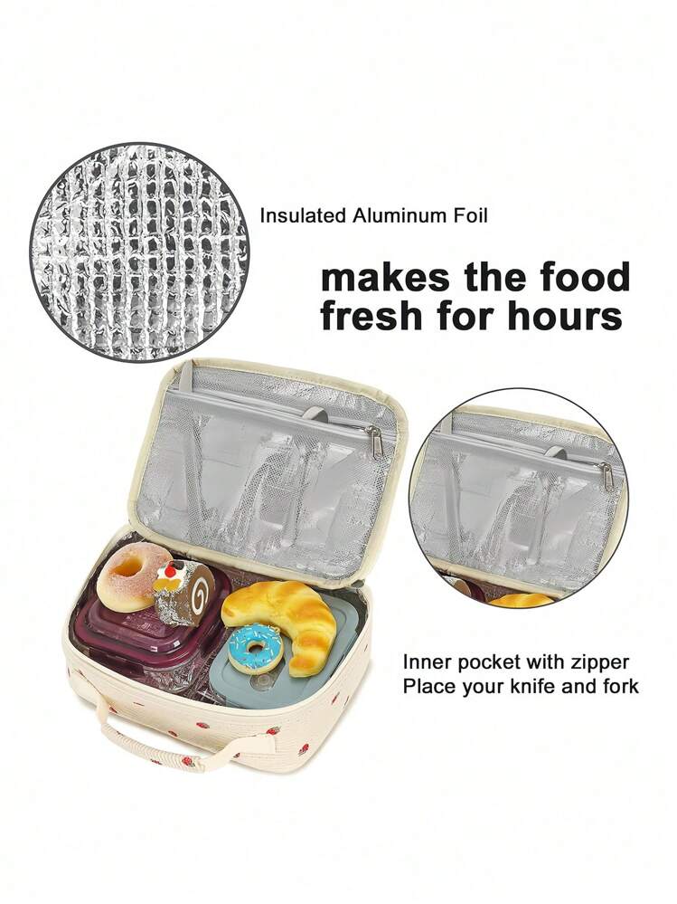 Bolsa de almuerzo personalizada de pana con nombre de hilo, regalo para niños, bolsa de regreso a la escuela - Bolsa de tote para niños, bolsa de lonchera con nombre hecha a mano, buena calidad, cómoda, regalo de cumpleaños, regalo de Navidad - Multicolor - Añade 10