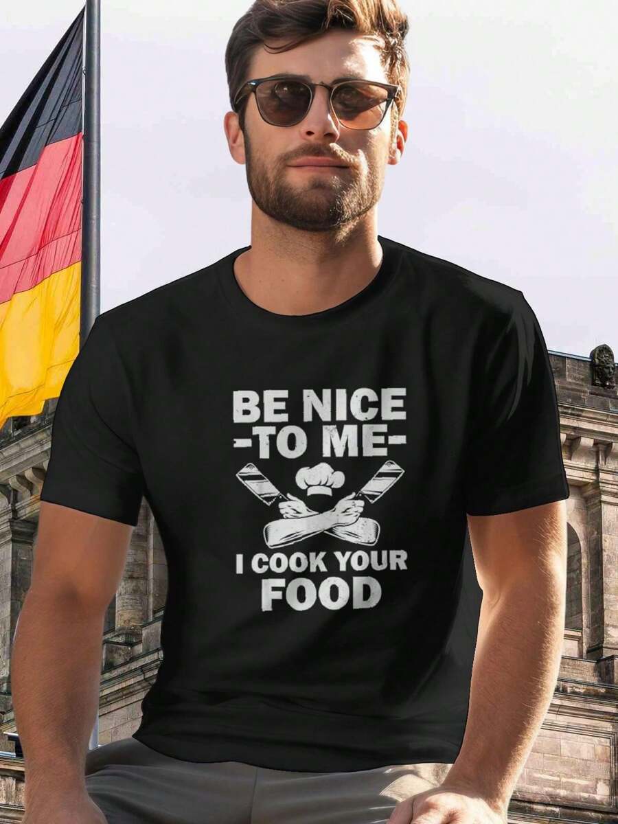 Men T-Shirts - 黑色 - 查看 1