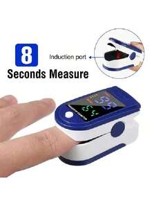 Oximetro Saturometro Pulsometro Pediátrico Para Adultos Monitor De Frecuencia Cardíaca, Oxímetro De Pulso Para El Hogar De Tipo Clip De Dedo Para La Detección De Oxígeno En La Sangre Y La Frecuencia Cardíaca (batería No Incluida) - 1PCS - Ver 2