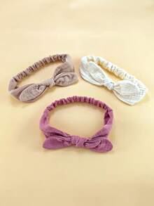 Bộ 3 băng đô co giãn hình tai thỏ, phụ kiện tóc hoạt hình cho trẻ sơ sinh và trẻ mới biết đi - Nhiều màu - Xem 15