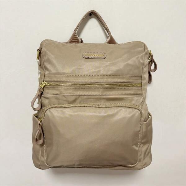 Mochila feminina Pavão de Ouro social tecido impermeável com alça de ombro