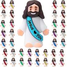 Set Of 48 Jesus Statues, Religious Rubber Models, Suitable For Party Gifts, Easter Egg Hunting, Gifts, Baptismal Giveaways - No Electric, No Feathers, Easter Party Gifts, Easter Egg Fillers Random Color - Multicolor - View 17