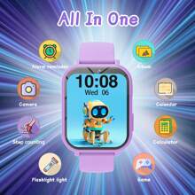 SIMSONLAB Upgraded 1.83 Inch Kids Smart Watch | Teens Boys Girls Game Watch | Supports 10+ Functions Incl. Camera, Pedometer, Alarm | Gift - Multicolor - View 6