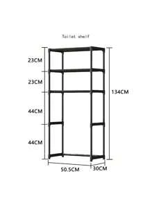 1 pezzo Scaffale organizzatore a 3 piani per il bagno, portaoggetti indipendente per lavatrice, toilette, senza bisogno di forare