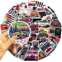50 adesivos legais de carros de corrida para meninos/amantes de carros, adesivos premium para laptop, também para garrafa de água, Kindle, iPad, guitarra, mala para personalizar itens, para material escolar, volta às aulas - Multicolorido - Ver 4