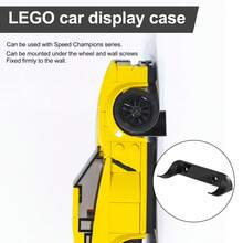 1set Car Display Wall Mount, Stable Vertical Model Car Holder, Compatible With Speed Champion For Car Rack Collection Enthusiasts (Black) - Black - View 5