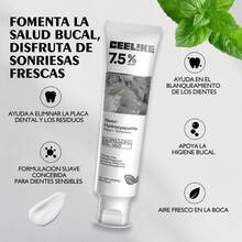 Ceelike Pasta dental con nanohidroxiapatita MSDRWIKEY, remineraliza eficazmente, set de probióticos, cuidado bucal, esencial para la familia - Gris+Morado - Ver 5