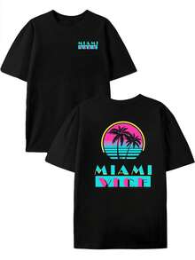Men T-Shirts - 黑色 - 查看 3