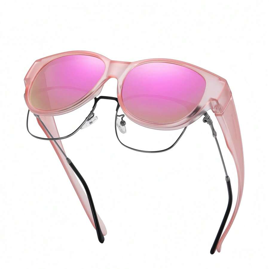 Polarized Glasses Fit Over Prescription Glasses For MenWomen, Oversized Square Glasses, Protection