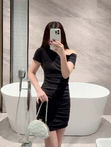 1 件优雅仿珍珠盒形晚宴手拿包、正式派对包、浪漫婚礼新娘手提包、奢华闪亮水钻装饰礼服手拿包、女士晚会钱包 - 米色 - 查看 9